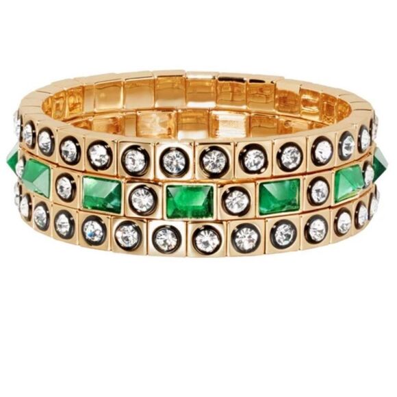 NWOT Roxanne assoulin set of three bracelets - Picture 1 of 8
